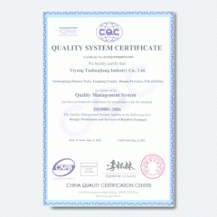 桃花江竹材-ISO9001英文版证书